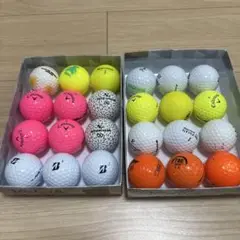 【初心者女子お薦め】　ゴルフボールセット 24個 カラフル