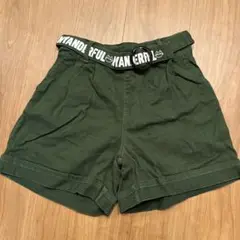 ダークグリーン ハーフパンツ 160