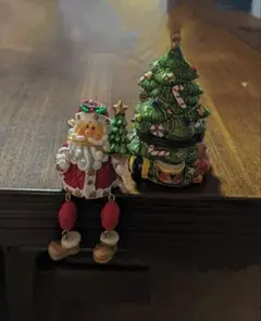 サンタさんとツリーの置き物