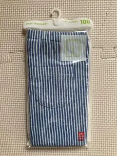 UNIQLO ストライプ レギンス 100 七分丈