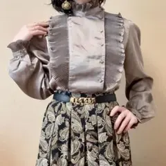 1930~40sフランスアンティークレースシャツVintageユーロマキ