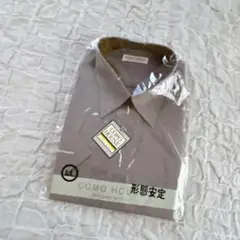 メンズ　ワイシャツ　カッターシャツ　半袖　グレー　43-77 LL 形態安定