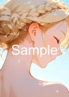 A4サイズアートポスター 1点もの 美女ポスター最高品質 E- H-２１