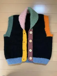ニット　ベスト　95センチ　ハンドメイド