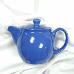 【ティータイムに❤️】ティーポット 紅茶 陶器 ブルー 茶器 キッチン 食器