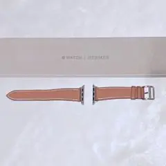 HERMES/Apple Watch 41mm 用 レザーベルト【ゴールド】