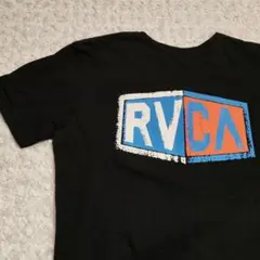 RVCA ブラック Tシャツ バックプリント 胸ポケット　M