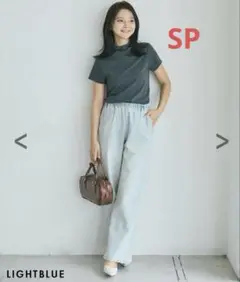 basement online【新品】ウエストゴムリラックスデニム
