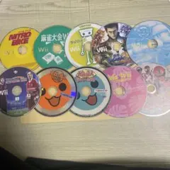 ジャンク品　wii 20本セット　麻雀大会　ニトロバイク　太鼓の達人　モンハン