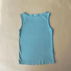 UNIQLO リブタンクトップ レディースS ボートネック
