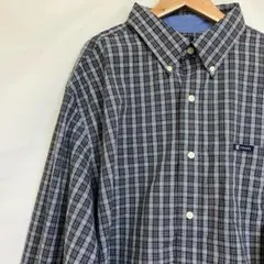 A606T チャップスアメリカ古着チェック柄ボタンダウン長袖シャツメンズ