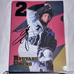 阪神タイガース 梅野隆太郎 クリアファイルコレクション 阪神百貨店ガシャポン
