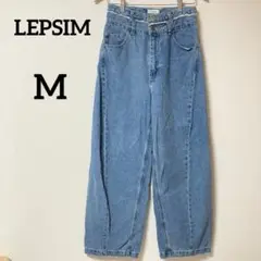 レプシィム LEPSIM 【M】ウエスト切り替えデニムパンツ