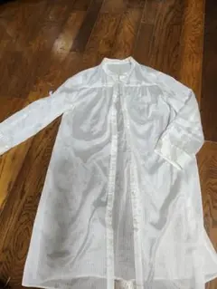 美品　シースルー ストライプ シャツ