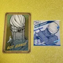 ヒロアカ 原画展 ベストジーニスト 箔押しクリアカード スクエアステッカー