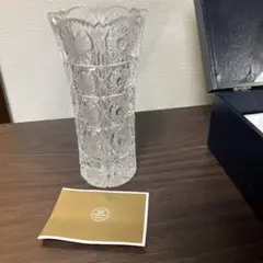 BOHEMIA ボヘミアグラス 花瓶 カットデザイン