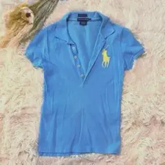 Ralph Lauren The Disney Polo XSライトブルー　夏