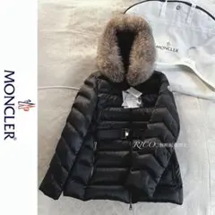 【新品・国内正規品】モンクレール CUPIDONE フォックスファー TG3 黒