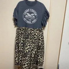 古着　リメイクドッキングワンピース