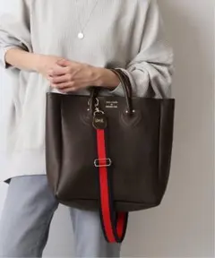 30日まで!【YOUNG&OLSEN】別注トートM ストラップ付き ブラウン