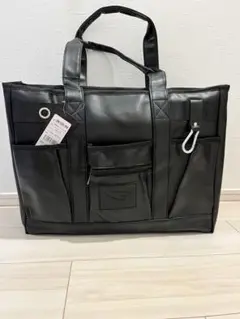 BODY MAKER BMトートバッグ　ブラック　シンセティックレザー