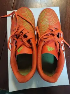 adidas オレンジ グリーン シューズ　23.5cm