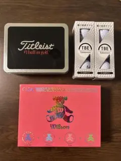 Titleist Wilson 飛衛門 ゴルフボールセット 全22球マーカー付き