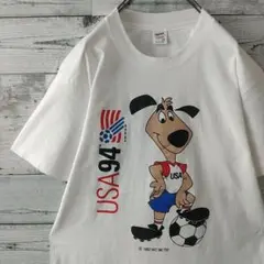 当時物☆ヘインズ USA製 94年 アメリカW杯 Ｔシャツ シングルステッチ M