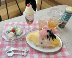 ミニチュアフード　明太クリームオムライス　セット