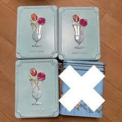 チューリップローズ　空き缶　３個セット