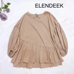 ELENDEEK エレンディーク バルーンパフアシンメトリーブラウス