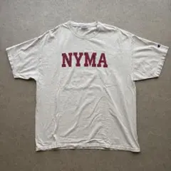 Champion カレッジTシャツ NYMA XL USA古着 グレー系