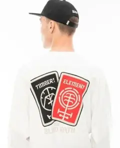 ELEMENT メンズ TRUMP LS ロンT WHT 【2024年春夏モデル