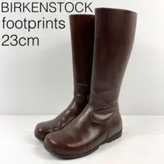 2120【Birkenstock】ロングブーツ サイドジップ フットプリンツ