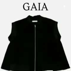 GAIA ベスト ファスナー 少しAライン 後身タック ボケット