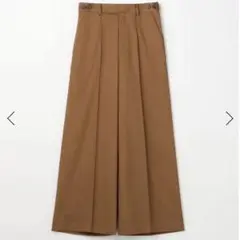 CABaN コットンツイル ピンタックワイドパンツ