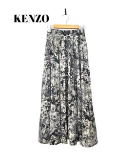 79154　KENZO　花　人柄　ロングスカート