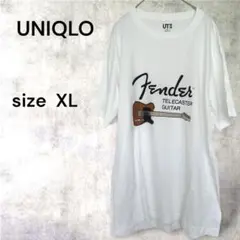◇【ユニクロ】フェンダー　グラフィックＴシャツ　ギター　コットン100%
