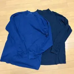 calcru USA製 XL２枚セットコットン100ハイネック訳アリ