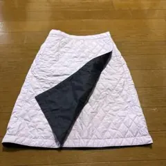 ユニクロ　巻きスカート　ラップスカート　パープル　着用少
