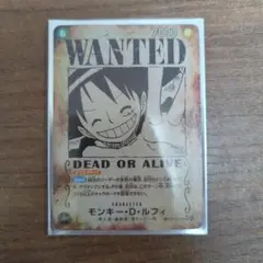 ワンピースカード　モンキー・D・ルフィ　シークレット　手配書