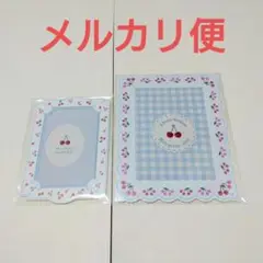 フクヤ　キャラ福くじ　硬質カードケース　チェリーボンボン　ブルー　ブロマイド