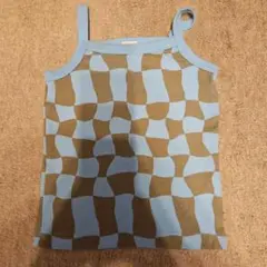 mid mile タンクトップ 100cm 水色茶色