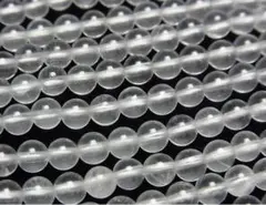 天然クリスタル 高品質 ラウンド4.5mm 15cm分 まとめ買い割あり！