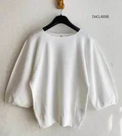 ドゥクラッセ　DoCLASSE　ボリュームスリーブニットプルオーバー♪