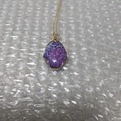 シーセディメントパープルジャスパーネックレス