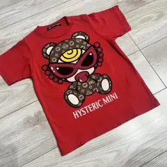 ヒスミニ モノグラム テディ 赤 Tシャツ 90センチ