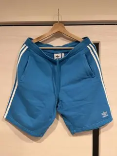 海外限定ADIDAS ターコイズブルー LINE ハーフパンツMサイズ