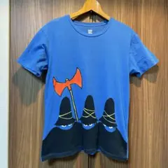グラニフ　トミー・ウンゲラー すてきな3にんぐみ Tシャツ M 青