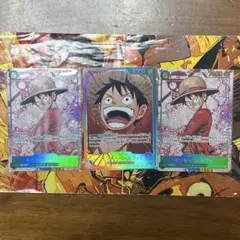 ワンピースカード ルフィ リーダーパラレル シークレットパラレル2枚 セット売り